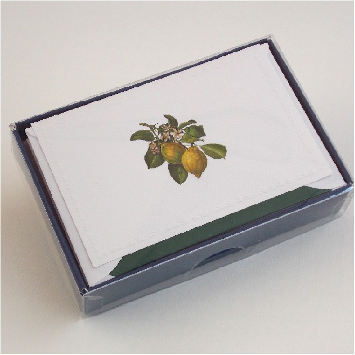 Folded Cards and Lined Envelopes, Classica Italiana - Lemons -LPR 201B