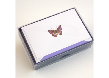 Folded Cards and Lined Envelopes, Classica Italiana - Butterfly - LPR 204B