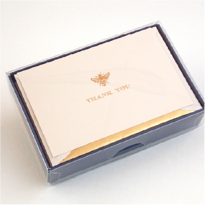 Folded Thank You Cards and Lined Envelopes, Bee - BSC 206T