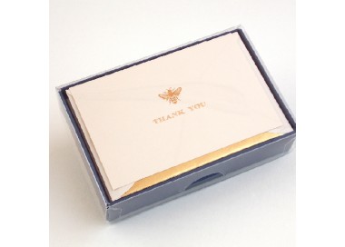Folded Thank You Cards and Lined Envelopes, Bee - BSC 206T