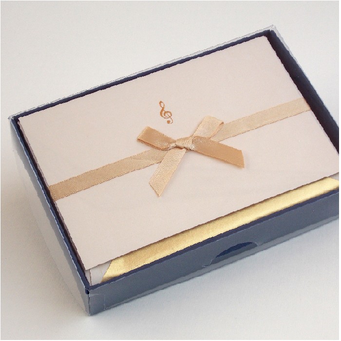 Single Cards and Lined Envelopes, Musical Note - BSC 214